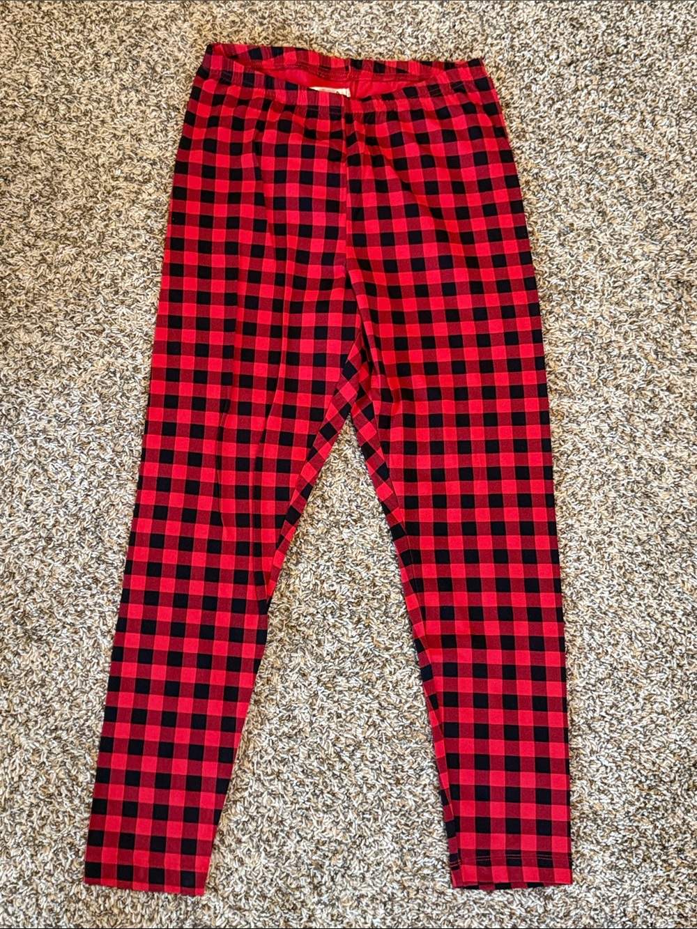 Never Worn! Old Navy Red and Black Buffalo Plaid Leggings